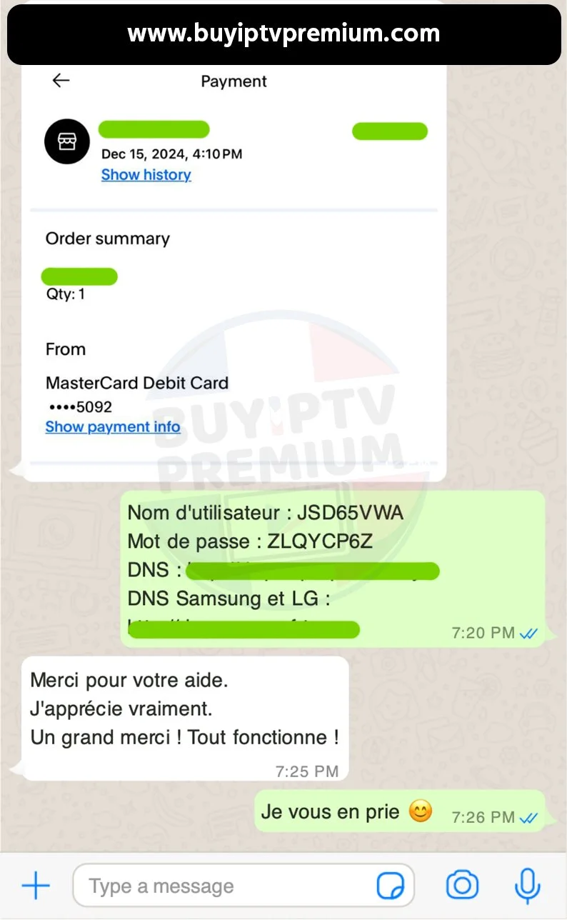 Avis client 2 abonnement IPTV premium