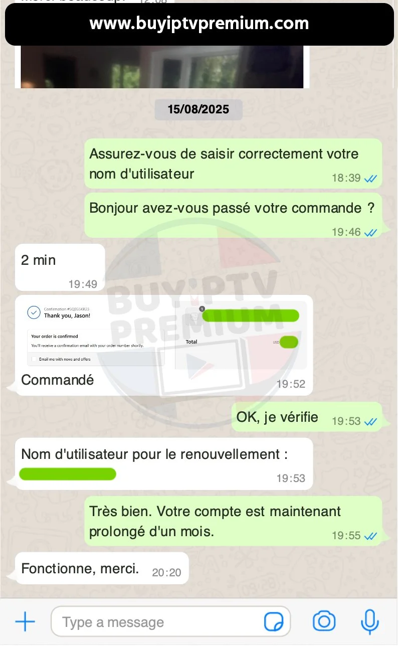 Avis client 4 abonnement IPTV premium