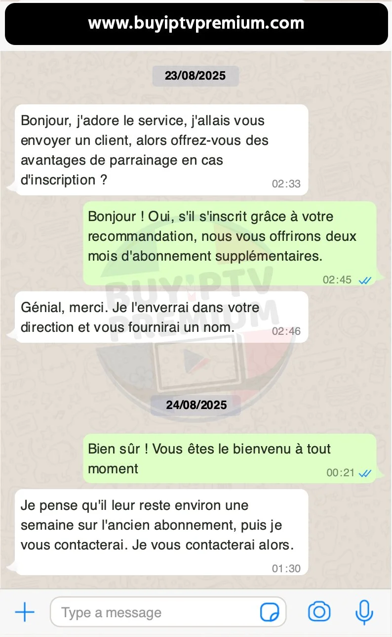 Avis client 6 abonnement IPTV premium